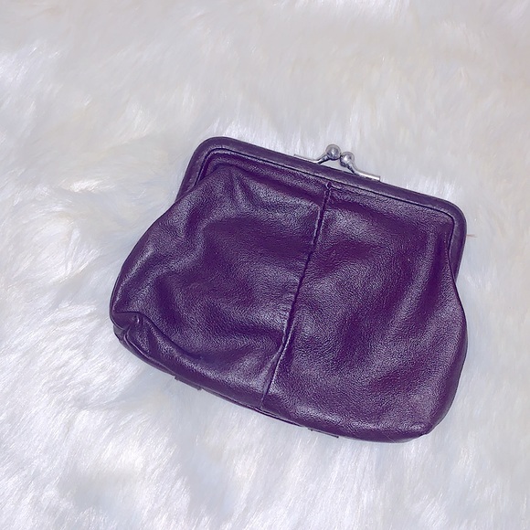 Vintage 50’s/60’s Genuine Leather:Suede Silver Snap-Lock👝Coin👛Pouch💄Makeup - Picture 3 of 16